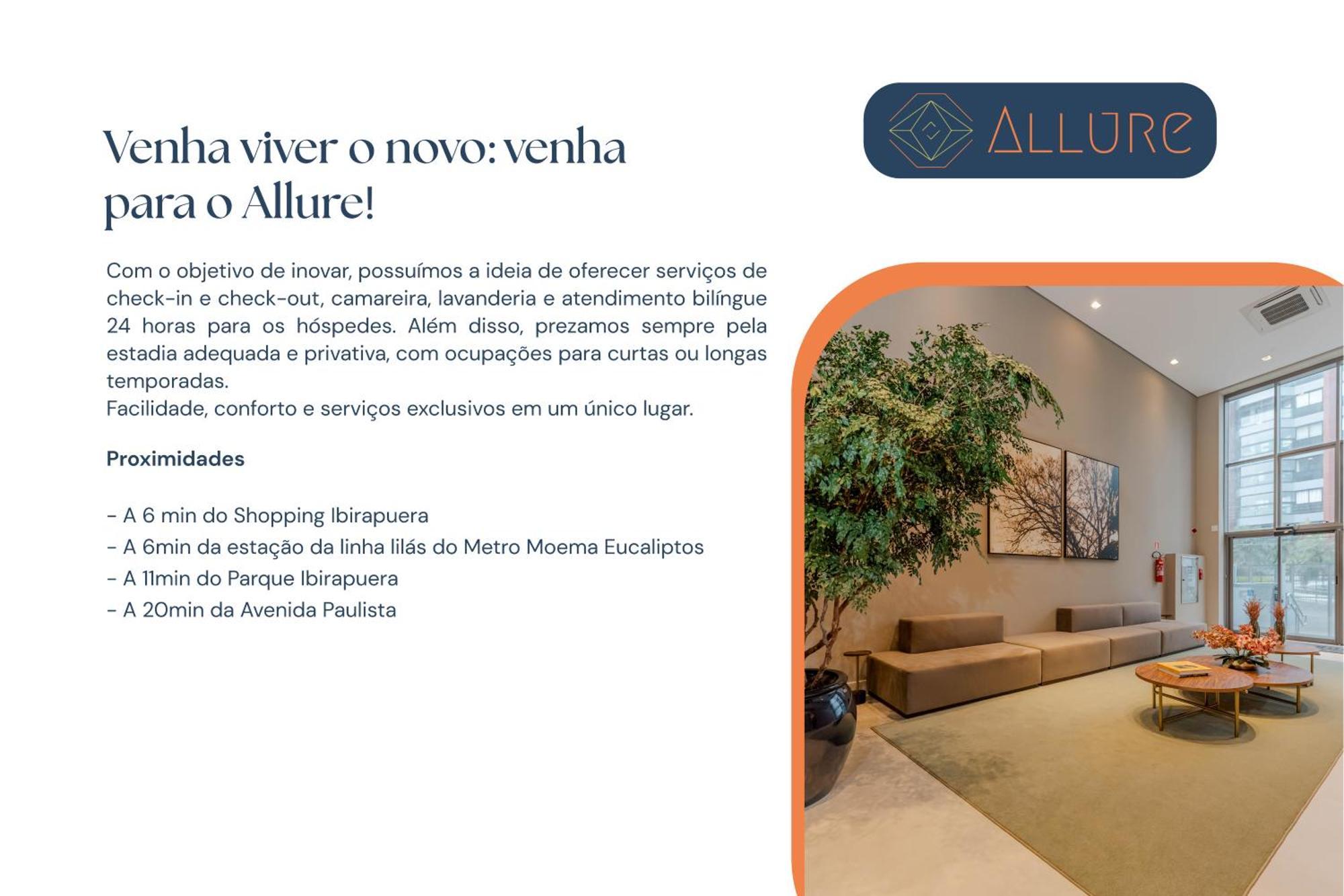 Apartamentos Studio Allure Moema - Com Cafe Da Manha Opcional, Recepcao E Valet 24 Horas Сао Паоло Екстериор снимка